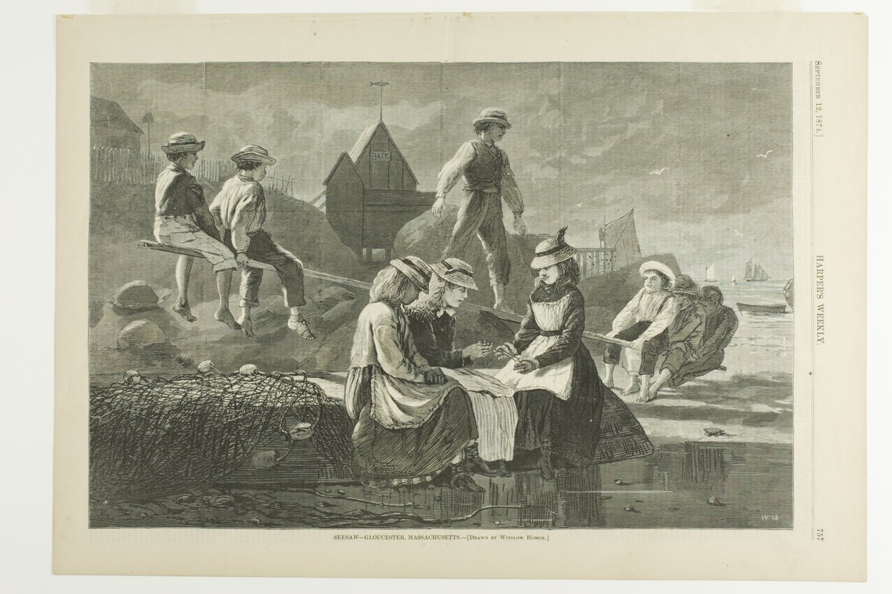 Seesaw Gloucester autorstwa Winslow Homer