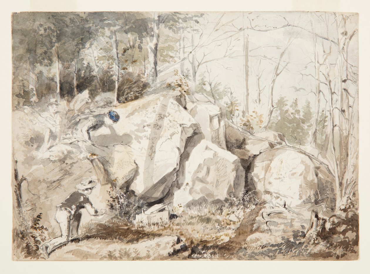 Zastawianie pułapki na wiewiórki autorstwa Winslow Homer