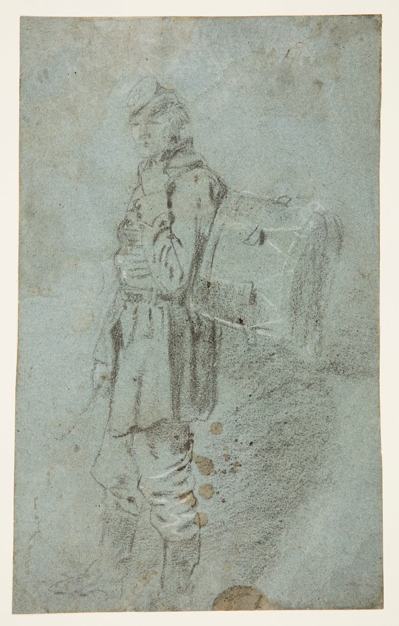 Widok z boku perkusisty autorstwa Winslow Homer
