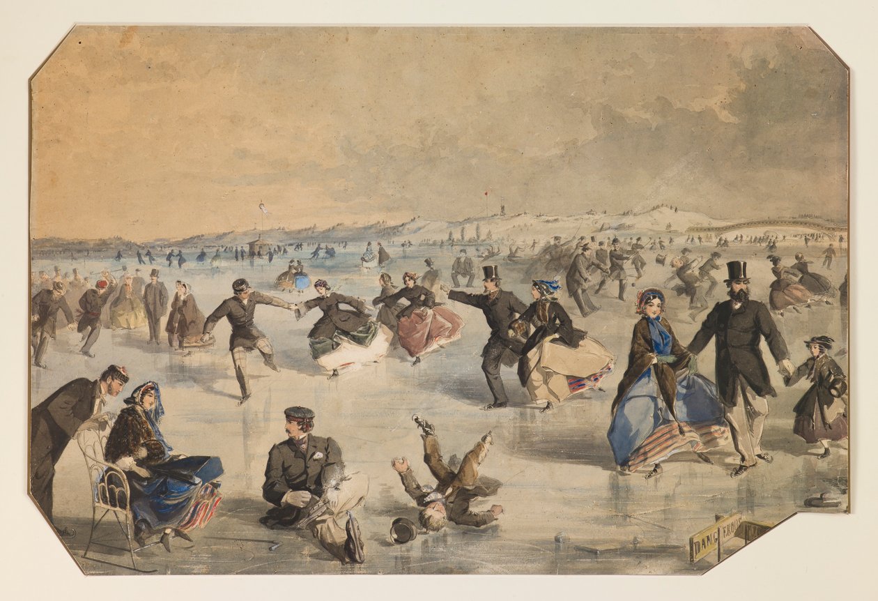 Jazda na łyżwach w Central Parku autorstwa Winslow Homer