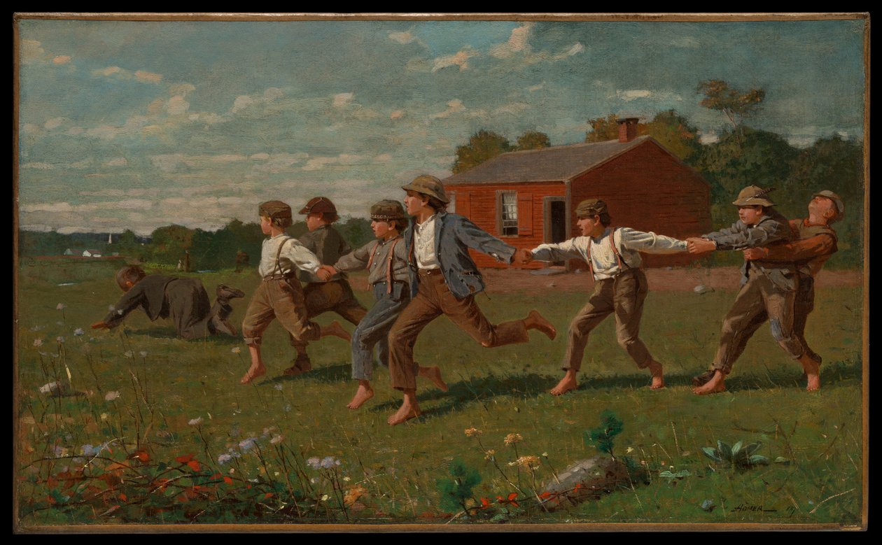 „Snap the Whip” autorstwa Winslow Homer