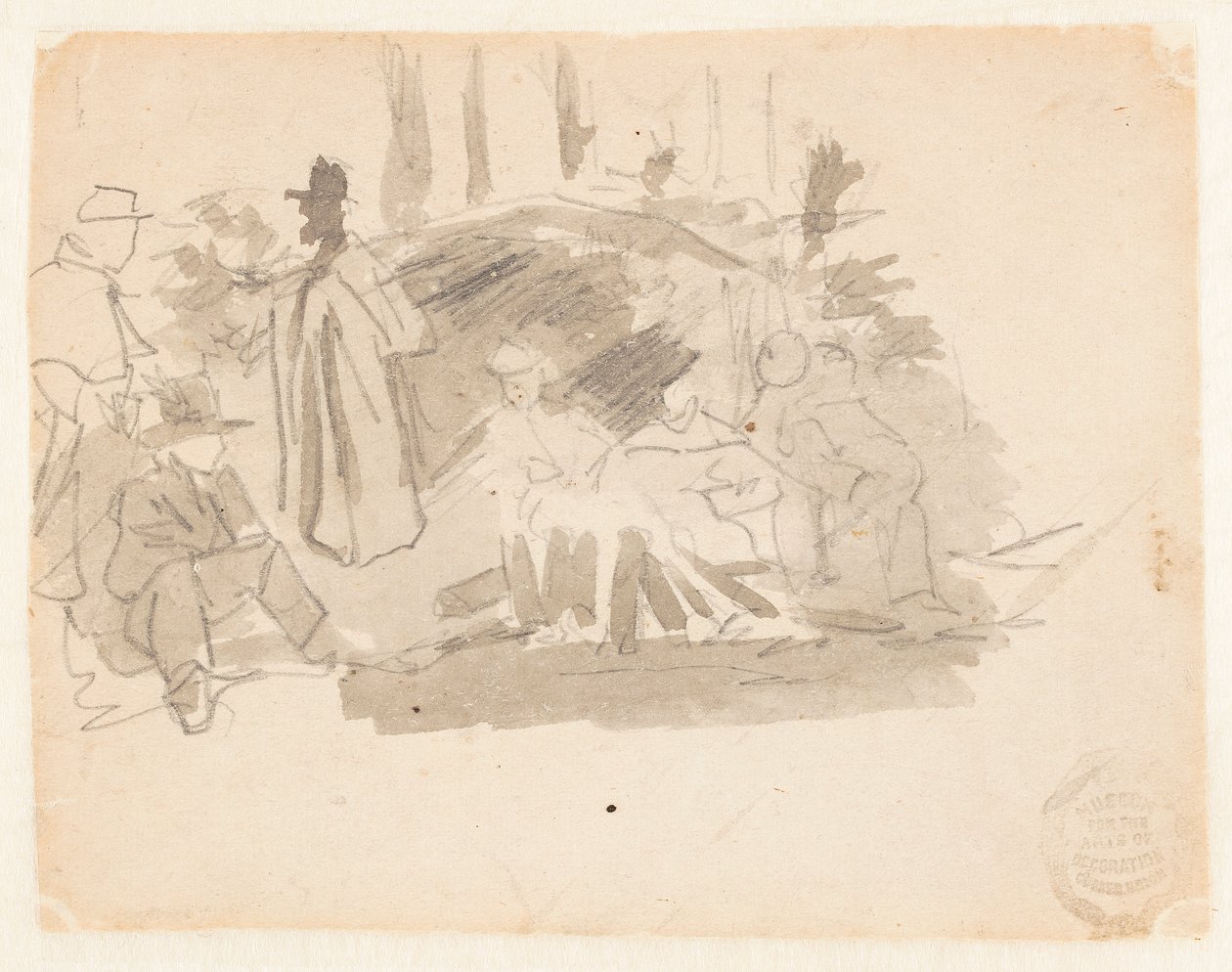 Obóz żołnierzy autorstwa Winslow Homer