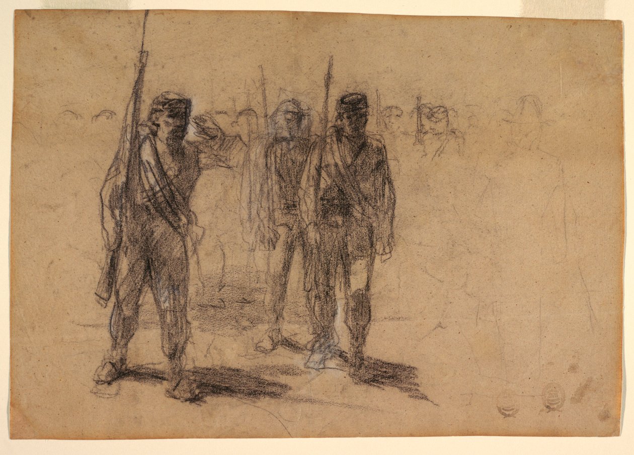 Wiercenie żołnierzy autorstwa Winslow Homer