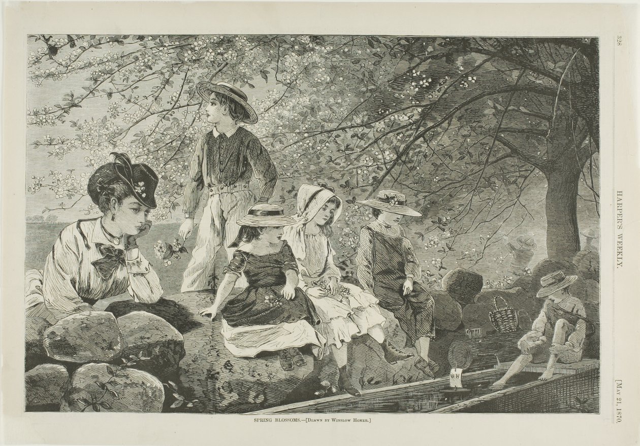 Wiosenne kwiaty autorstwa Winslow Homer