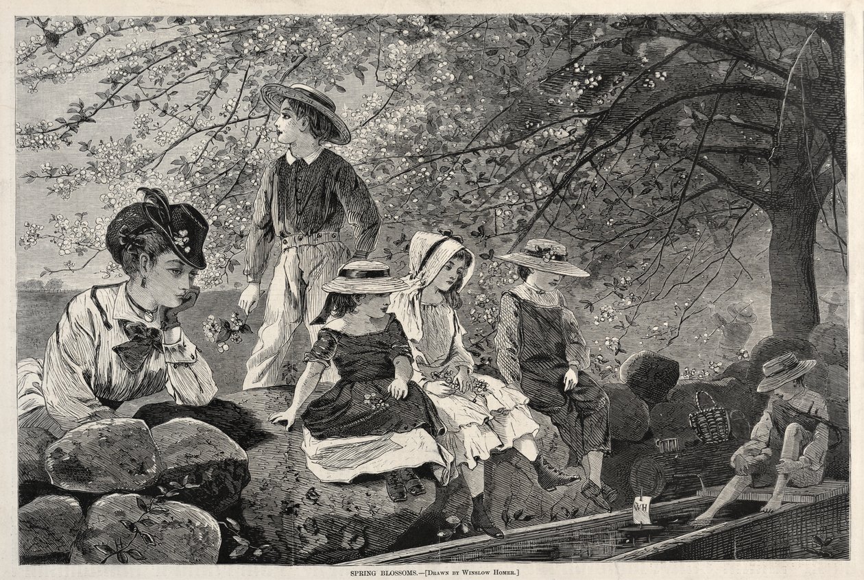 Wiosenne kwiaty autorstwa Winslow Homer