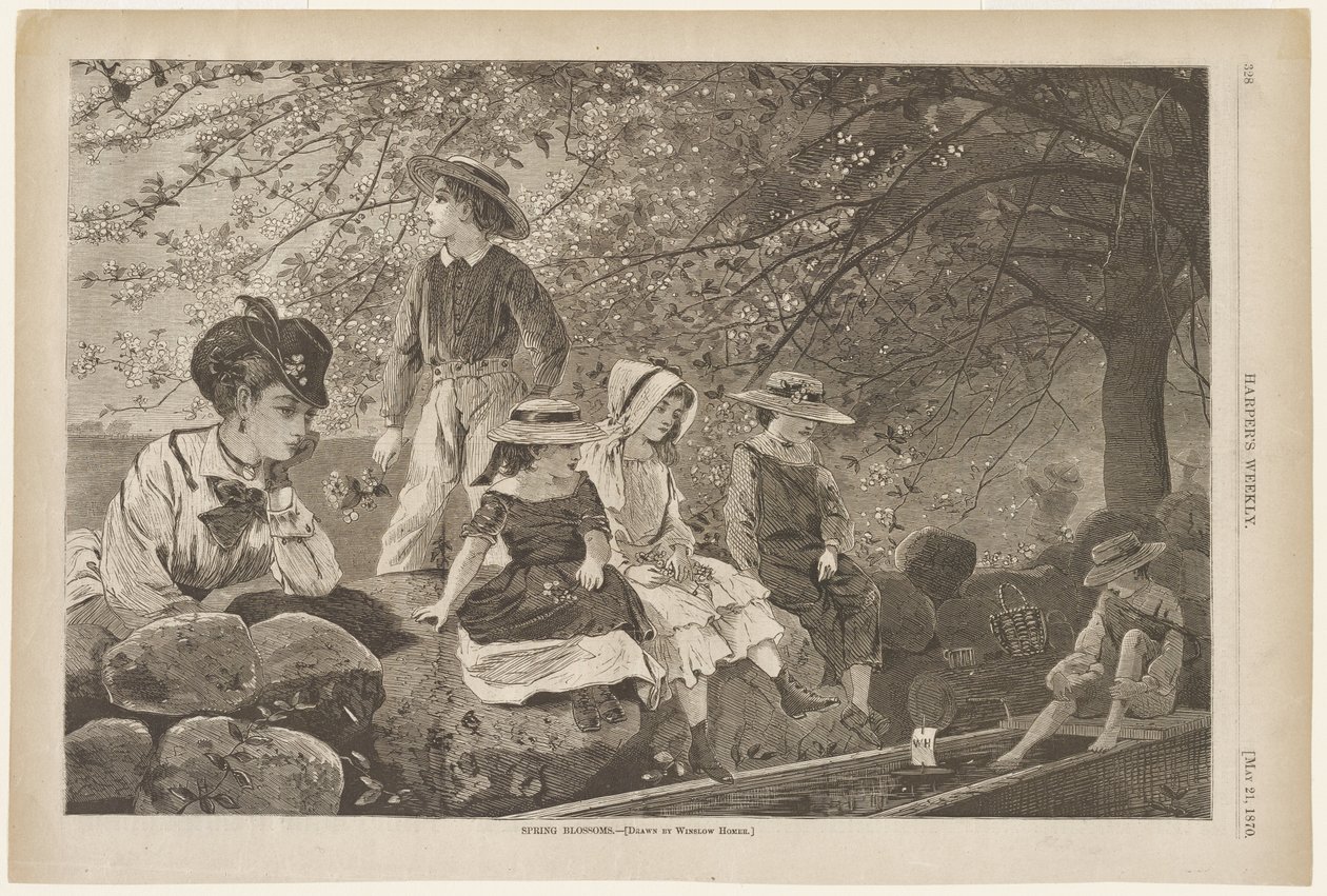 Wiosenne kwiaty autorstwa Winslow Homer