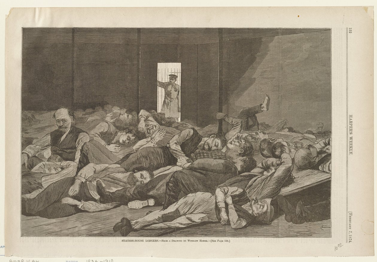 Noclegowicze na dworcu autorstwa Winslow Homer