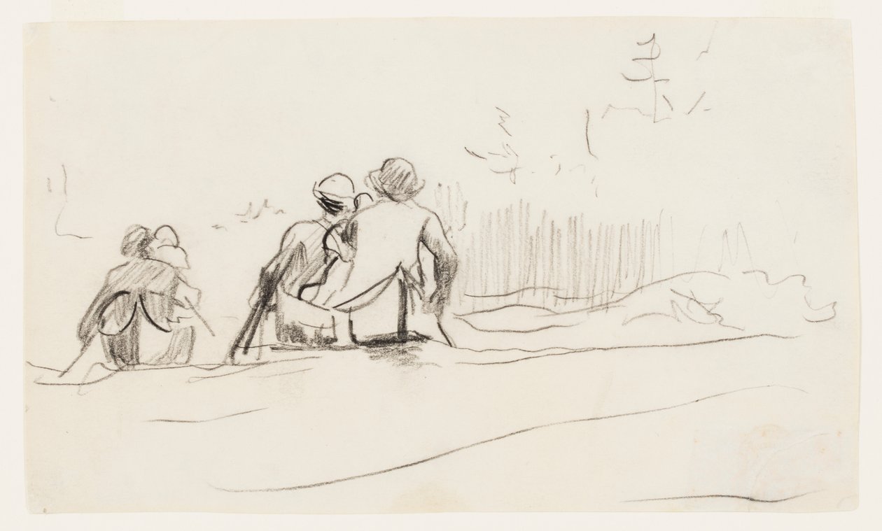 Widok rufy dwóch kajaków autorstwa Winslow Homer