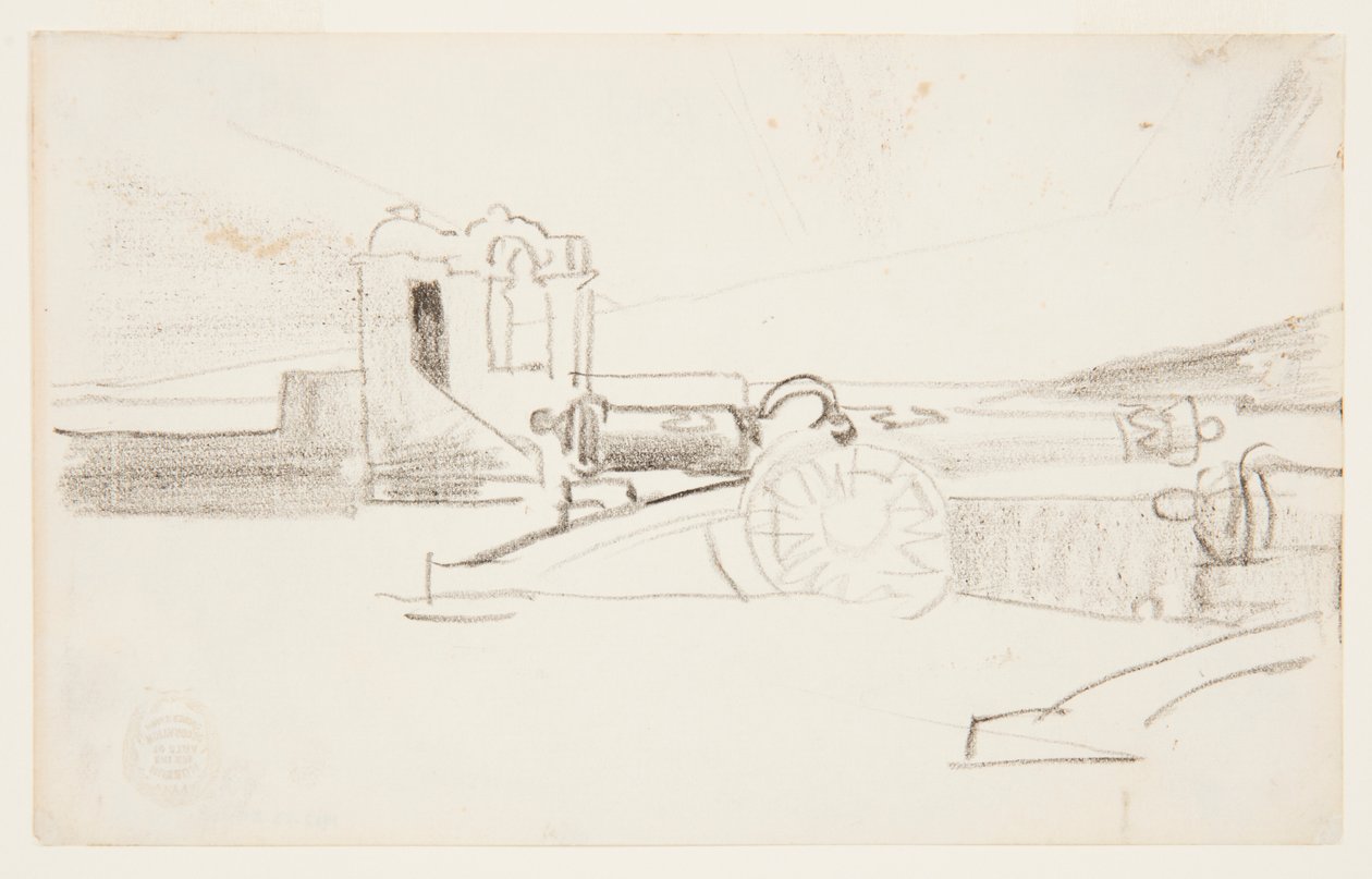 Studium dla „Szperacz, wejście do portu, Santiago de Cuba” autorstwa Winslow Homer