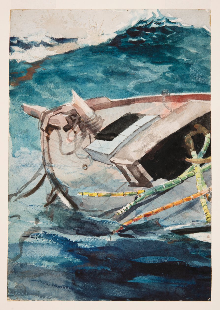 Studium dla „Strumu Zatokowego” autorstwa Winslow Homer