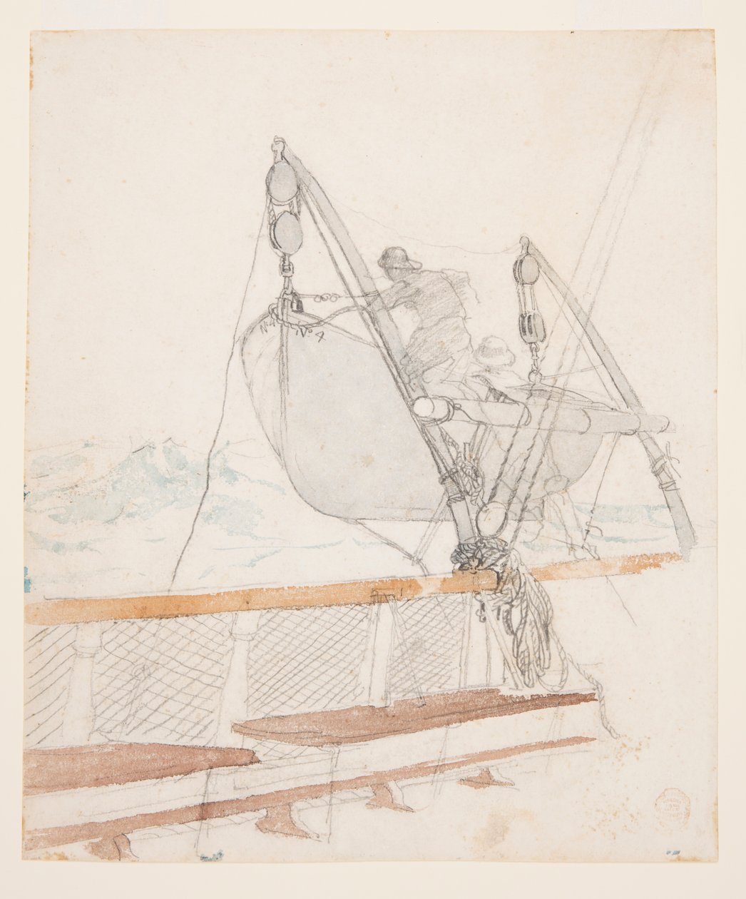 Studium do „Sygnału nieszczęścia” autorstwa Winslow Homer