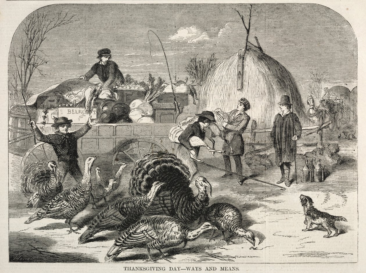 Święto Dziękczynienia - sposoby i środki, 1858. autorstwa Winslow Homer