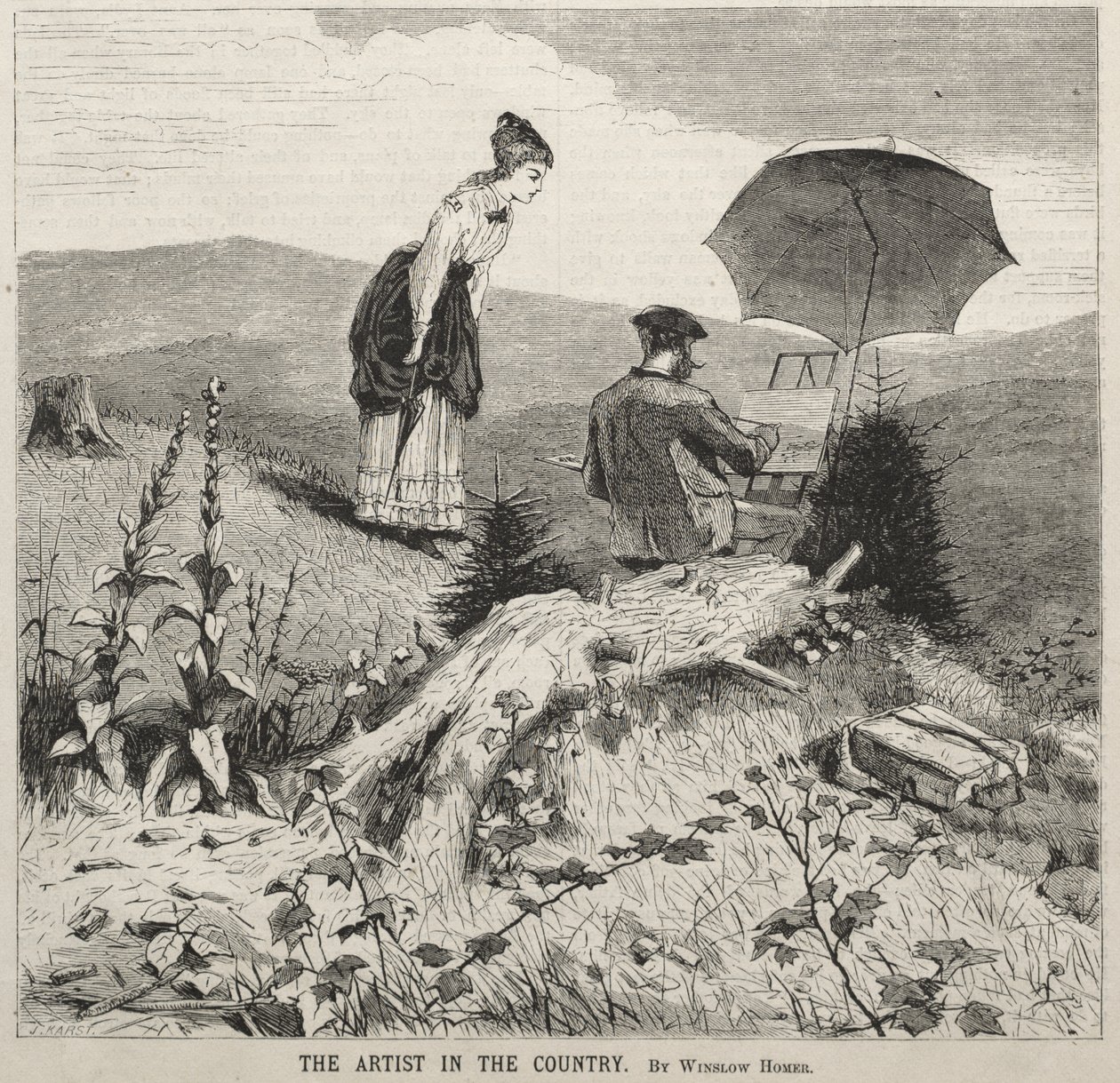 Artysta na wsi autorstwa Winslow Homer