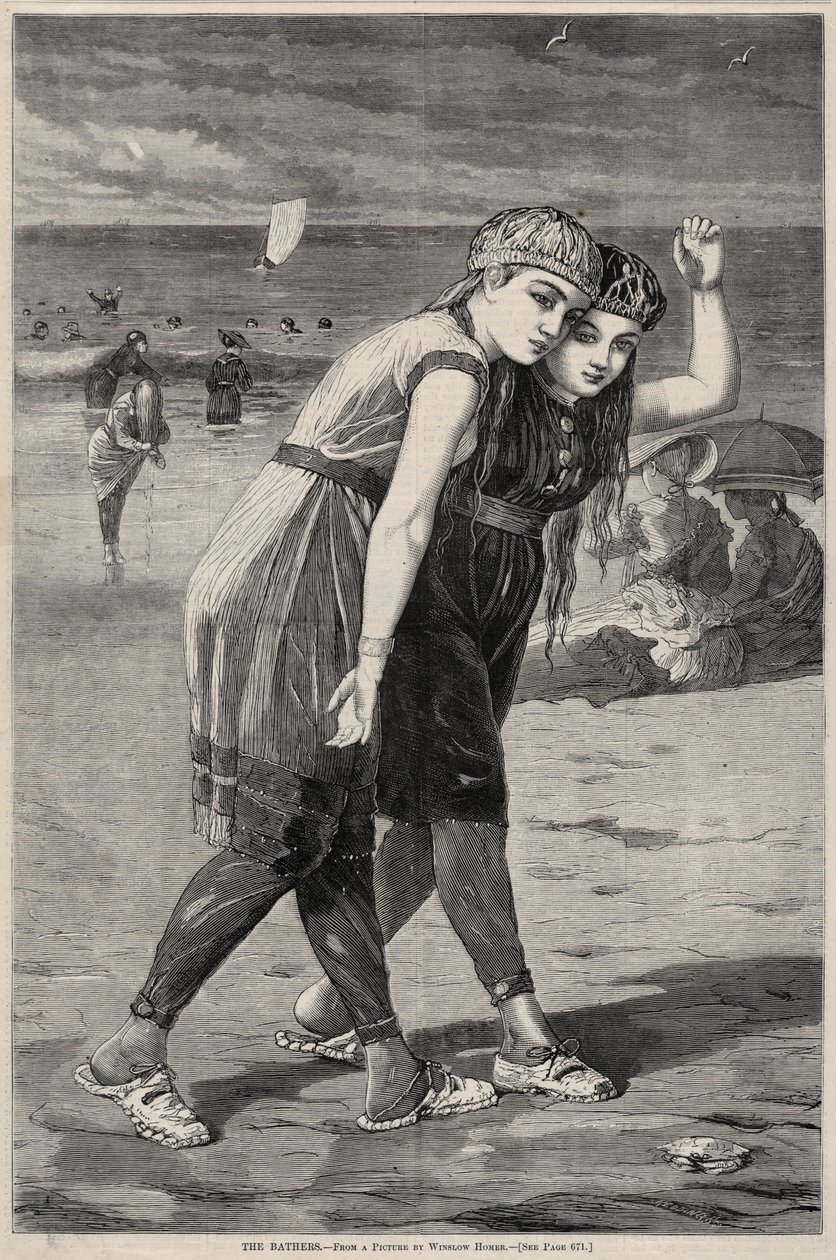Kąpiący się, 1873. autorstwa Winslow Homer