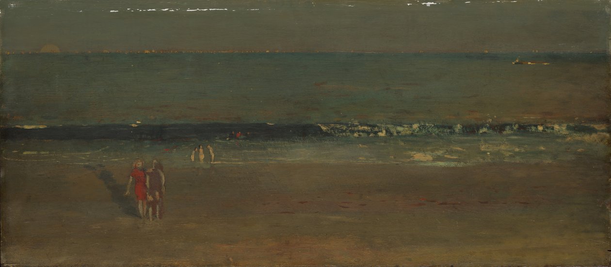Plaża, późne popołudnie, 1870-72 . autorstwa Winslow Homer