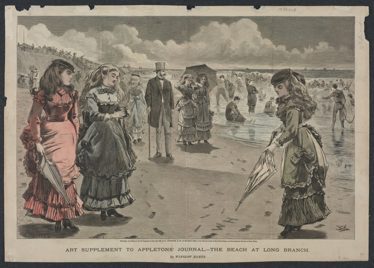 Plaża w Long Branch autorstwa Winslow Homer