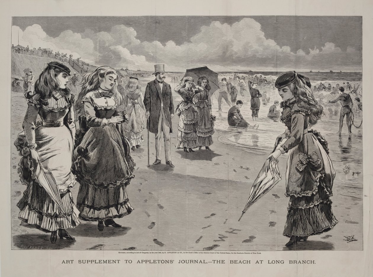 The Beach at Long Branch, opublikowana jako dodatek do czasopisma Appleton