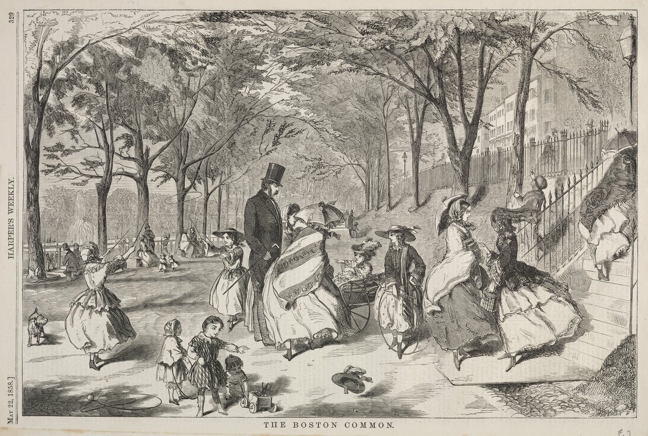Boston Common, 1858. autorstwa Winslow Homer