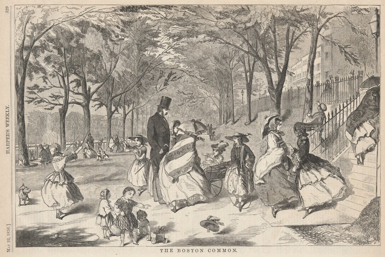 Boston Common, z Harper autorstwa Winslow Homer