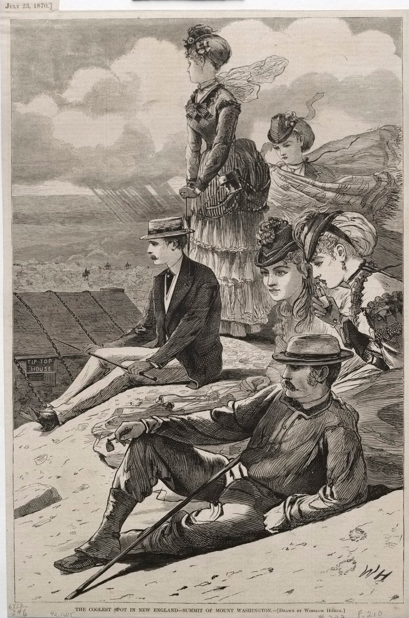 Najfajniejsze miejsce w Nowej Anglii - szczyt Mount Washington autorstwa Winslow Homer