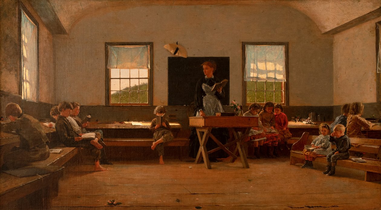 Wiejska szkoła autorstwa Winslow Homer