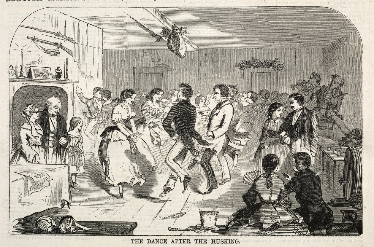 Taniec po łuskaniu autorstwa Winslow Homer