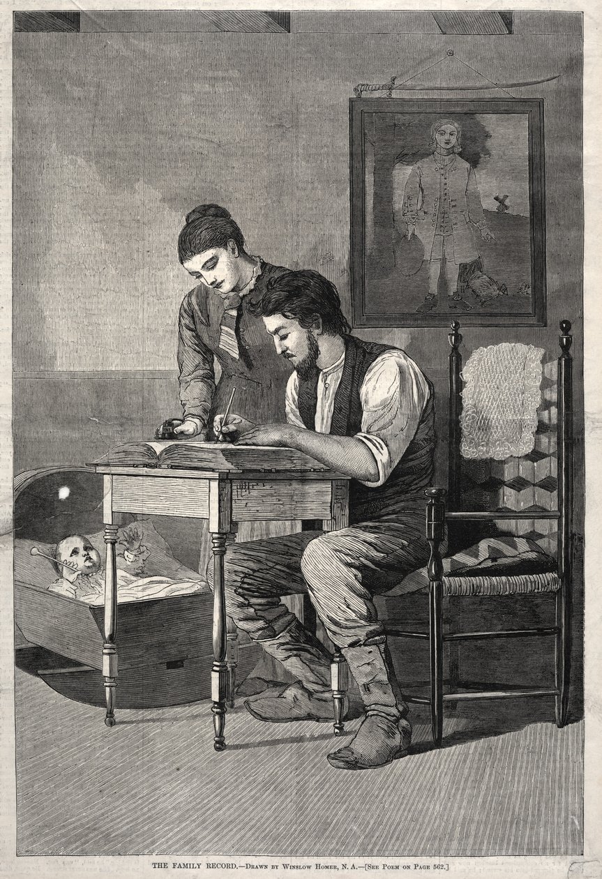 Akta rodzinne, 1875. autorstwa Winslow Homer