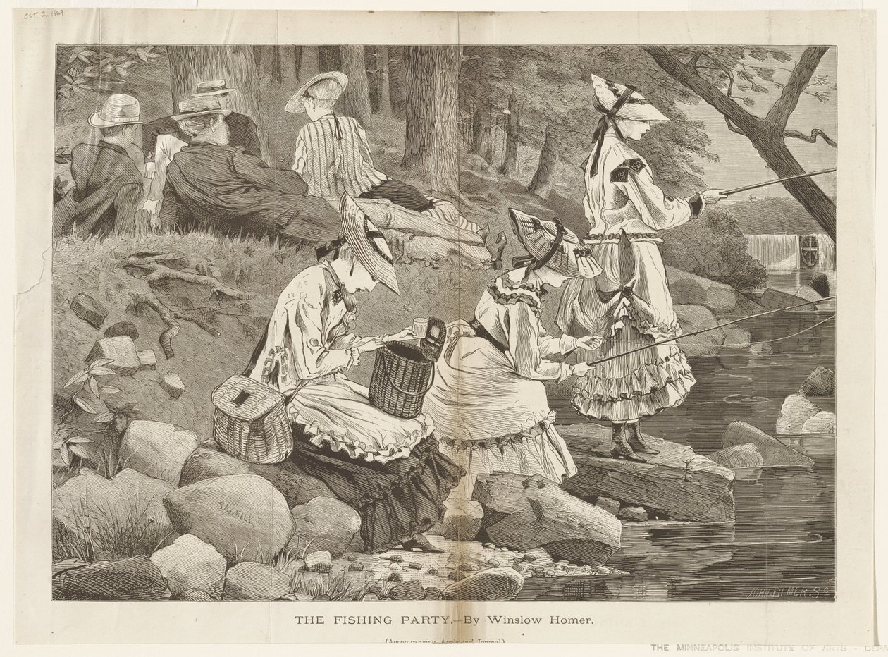 Towarzystwo wędkarskie autorstwa Winslow Homer