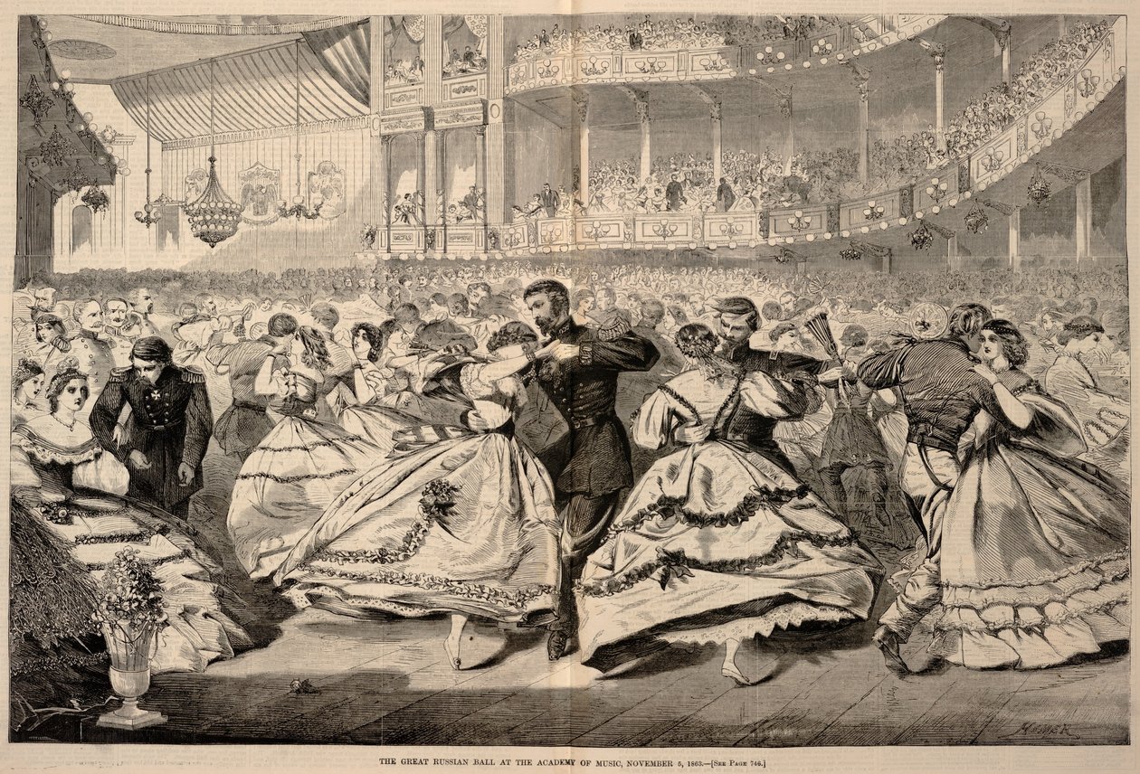 Wielki rosyjski bal w Akademii Muzycznej, 5 listopada 1863 r., z Harper