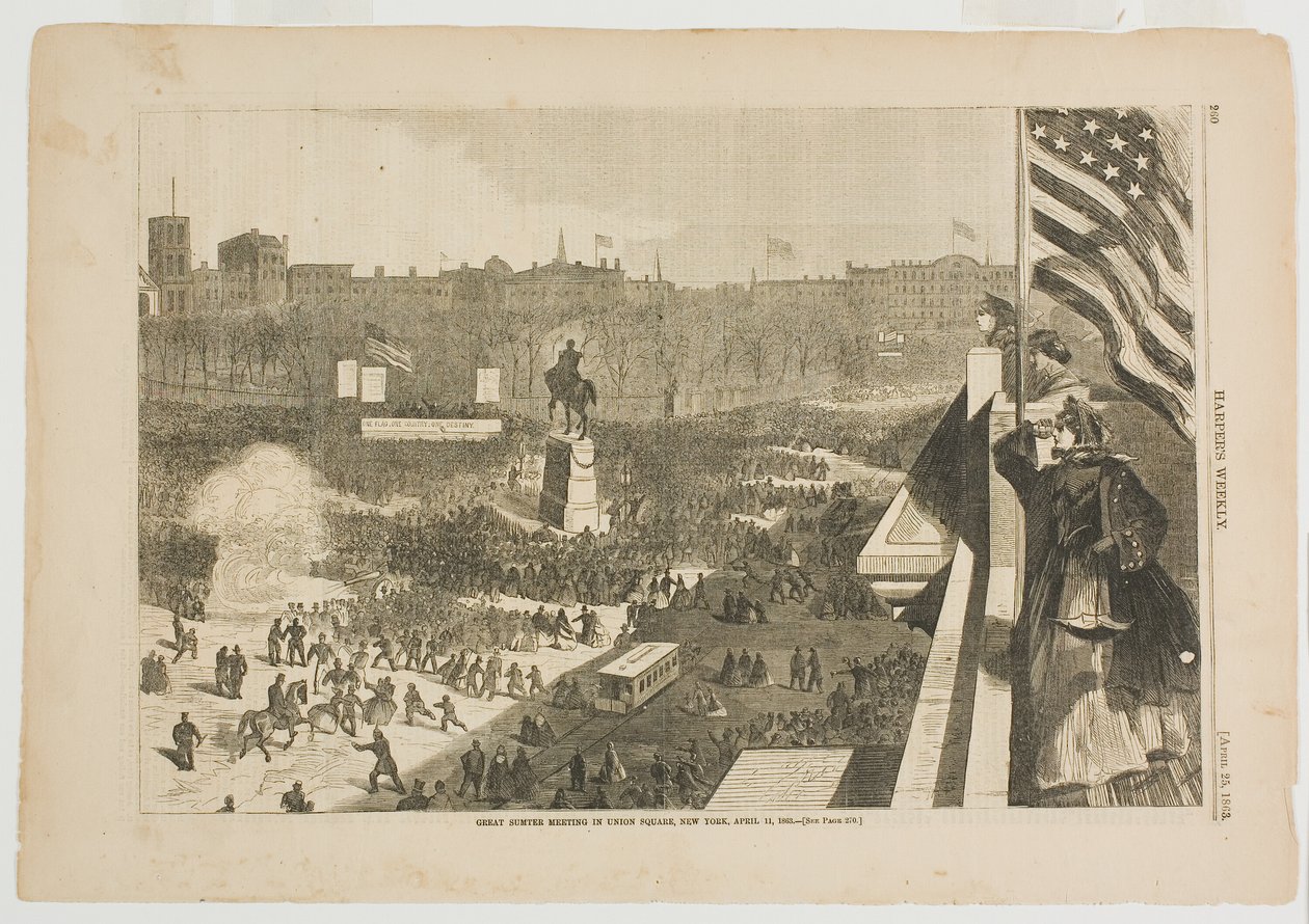Wielkie Spotkanie Sumtera na Union Square w Nowym Jorku, 11 kwietnia 1863 r. autorstwa Winslow Homer