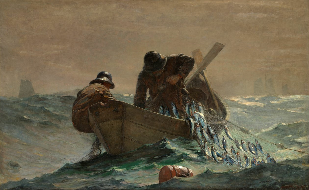 Sieć śledziowa, 1885. autorstwa Winslow Homer