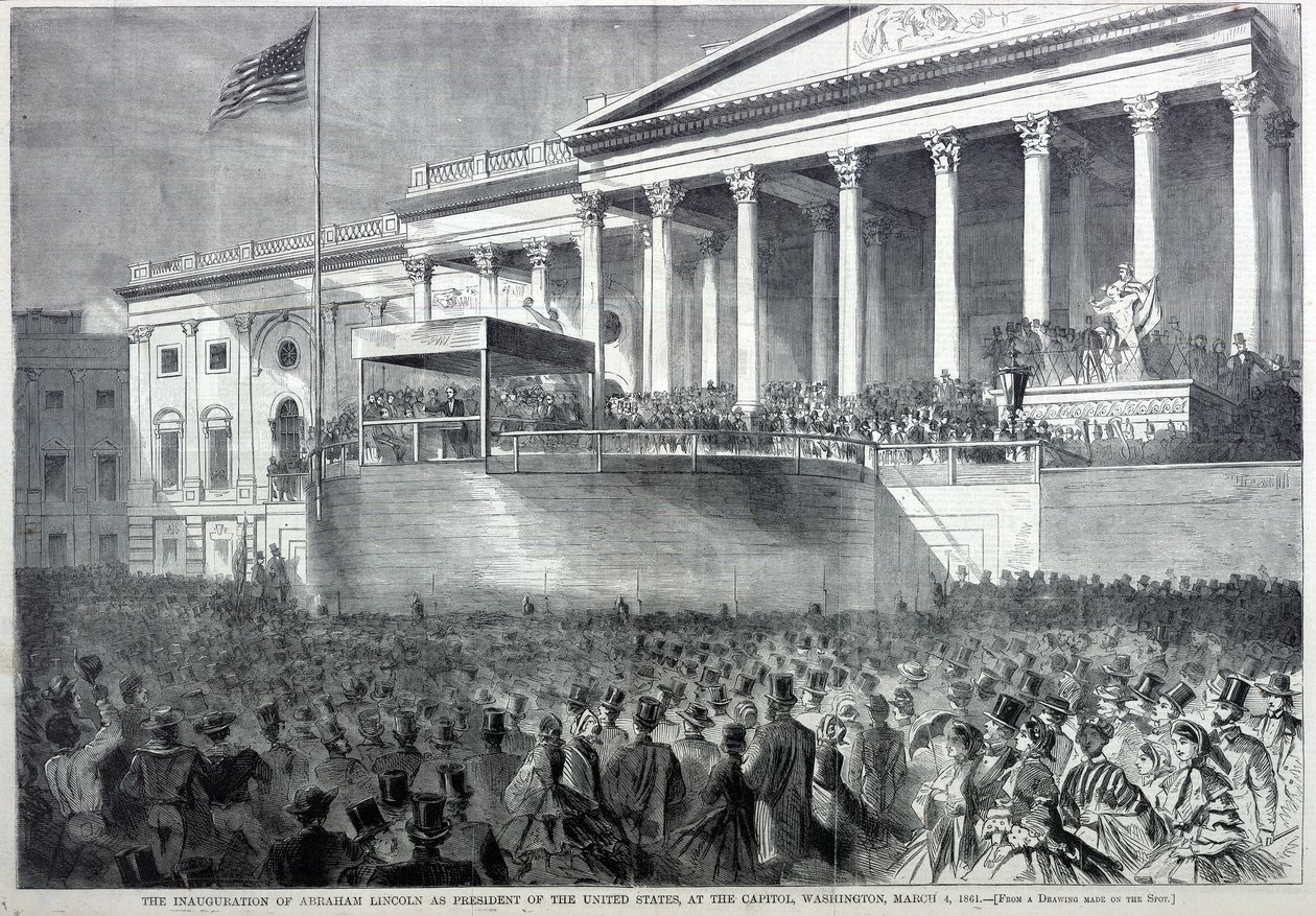 Inauguracja Abrahama Lincolna na prezydenta, z Harper