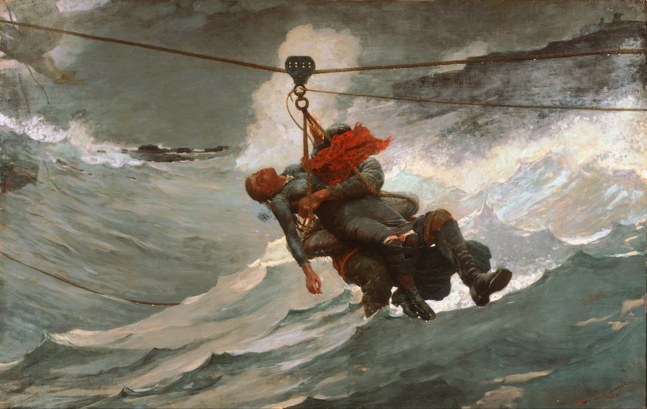 Lina ratunkowa autorstwa Winslow Homer