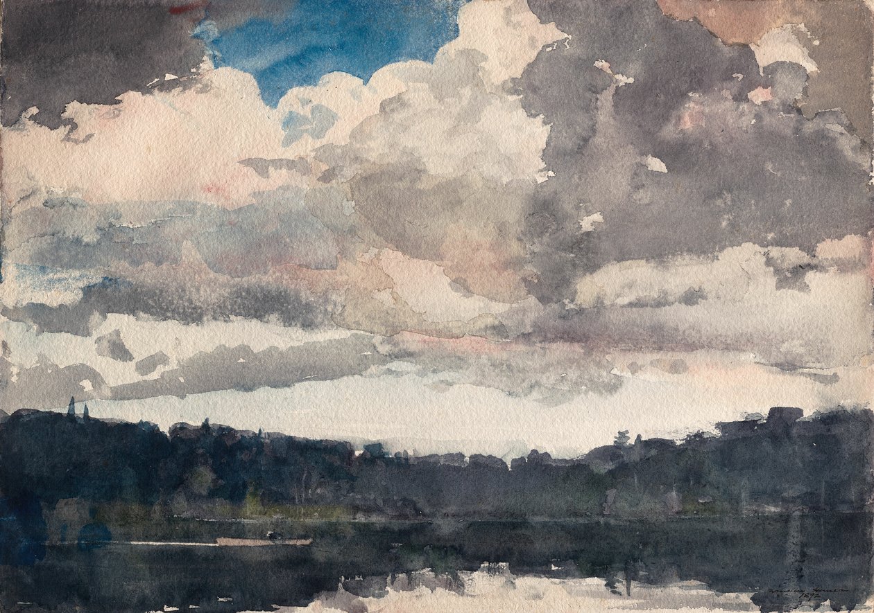 The Lone Boat, North Woods Club, Adirondacks autorstwa Winslow Homer