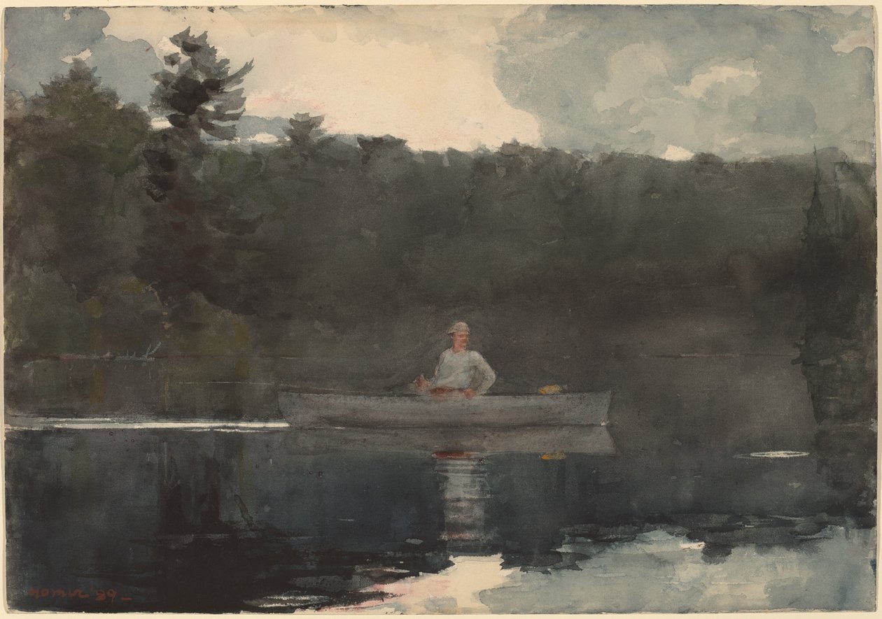 Samotny rybak autorstwa Winslow Homer