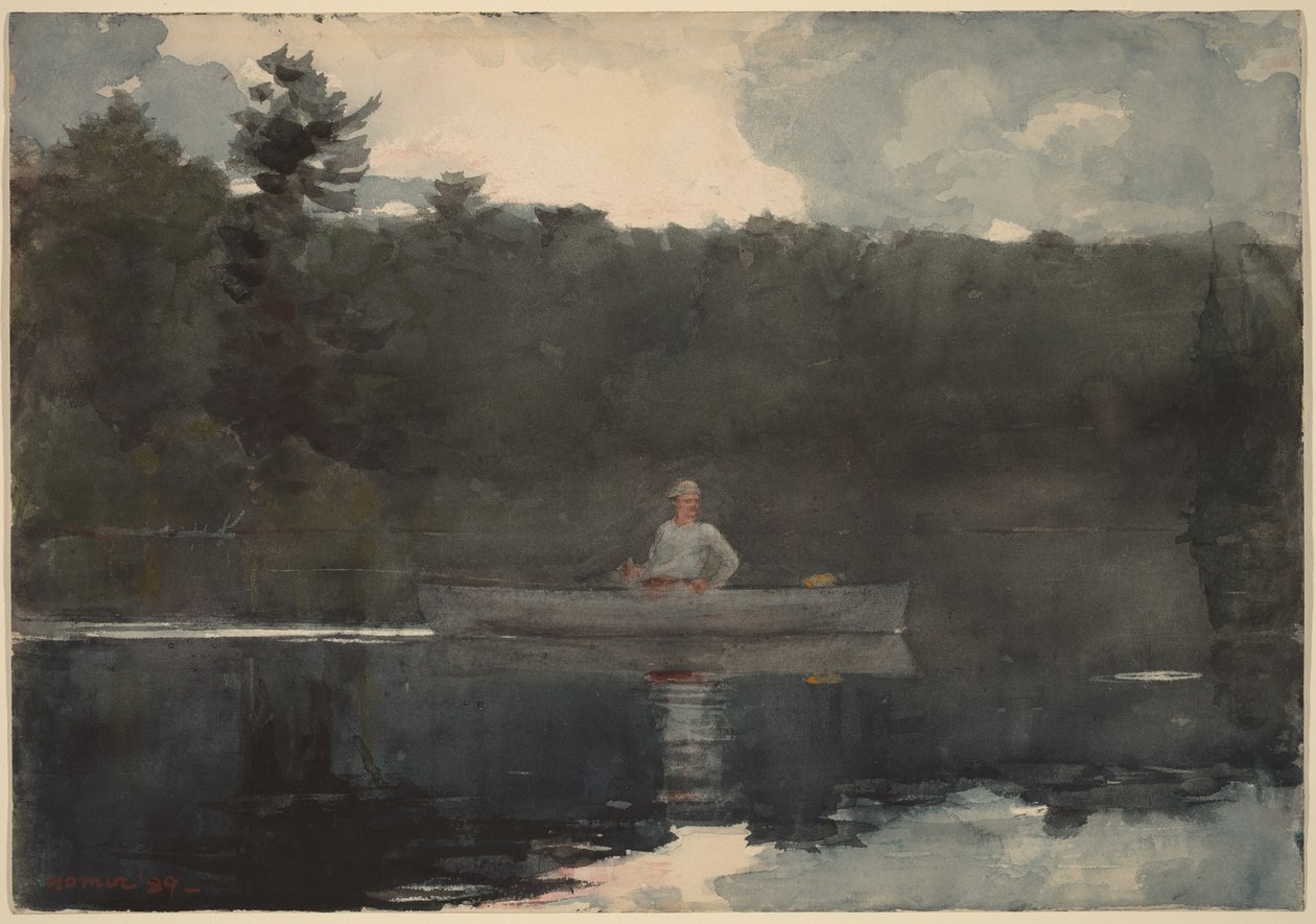 Samotny rybak autorstwa Winslow Homer