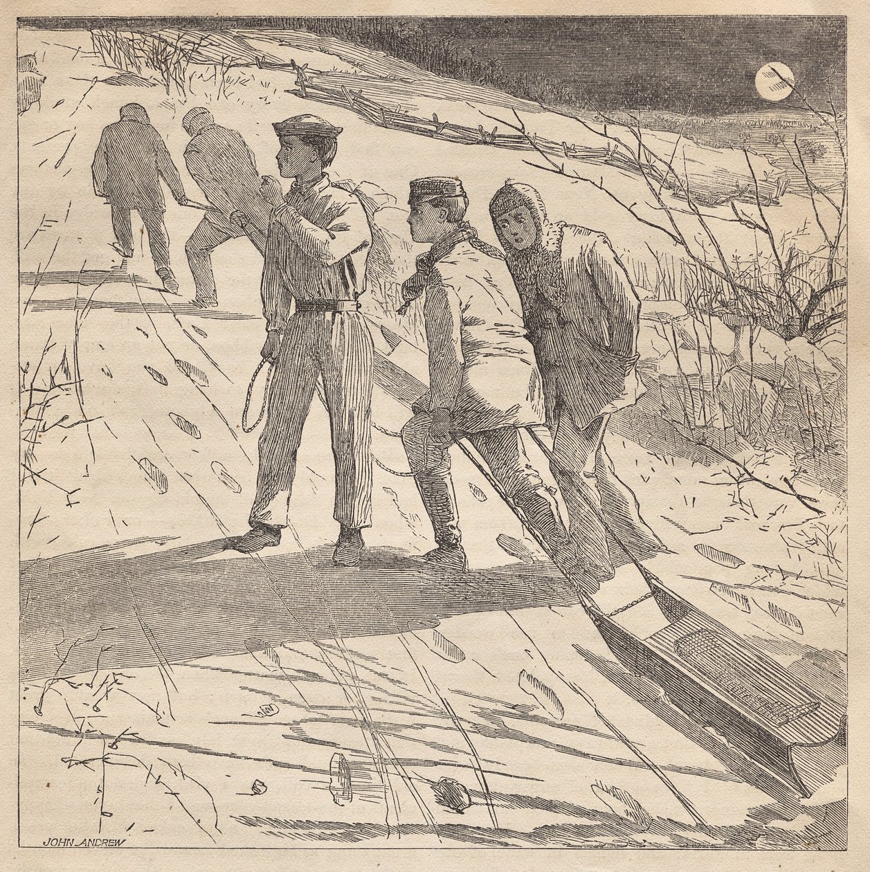 Wybrzeże o północy autorstwa Winslow Homer