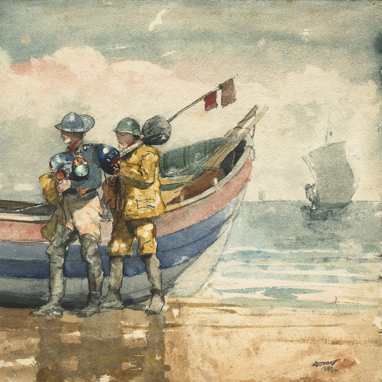Powrót, Tynemouth autorstwa Winslow Homer