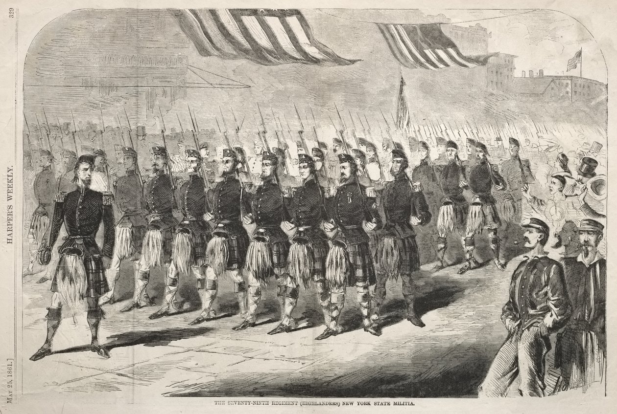 79. Pułk (Highlanders) Milicji Stanu Nowy Jork autorstwa Winslow Homer