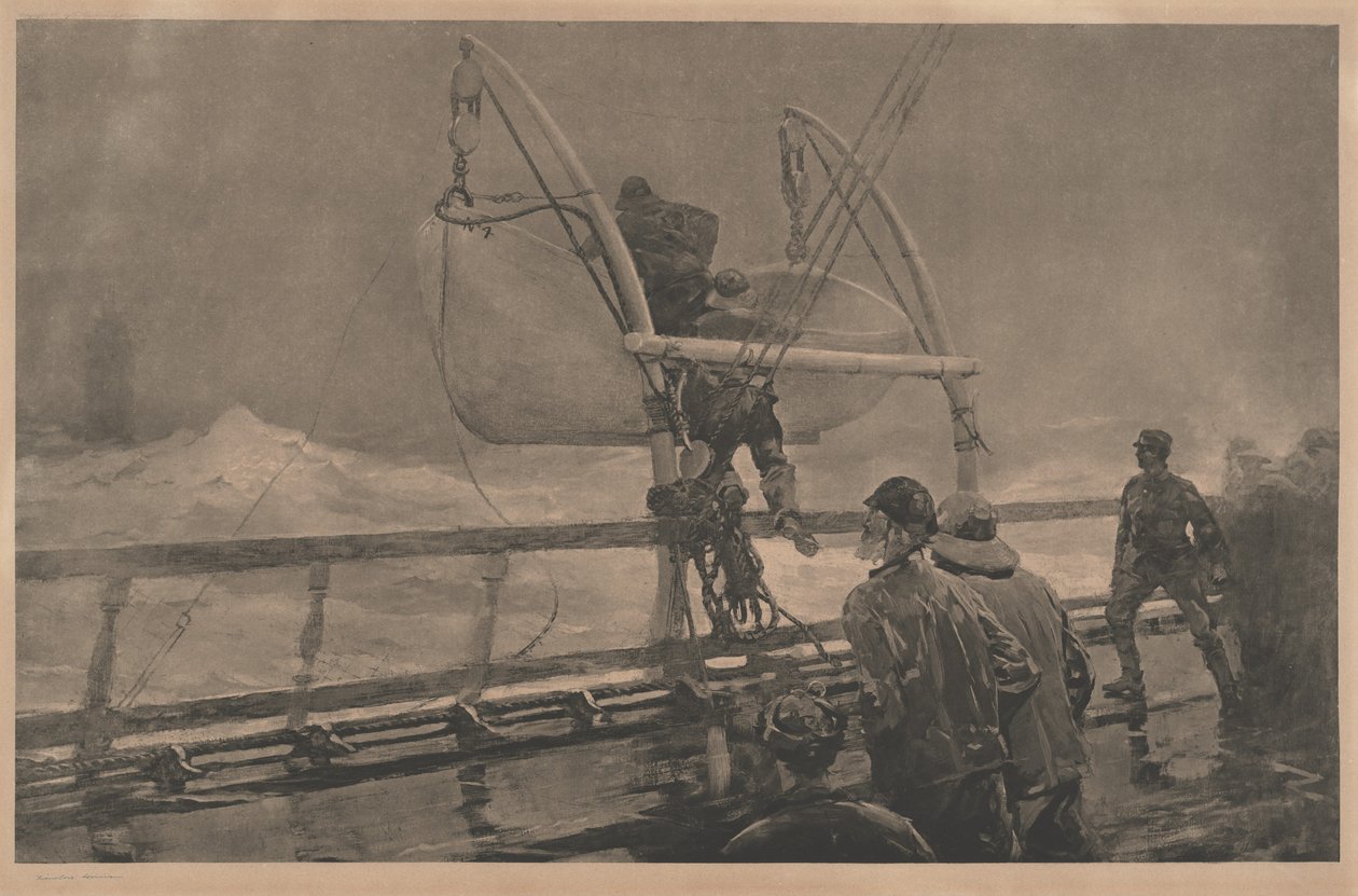 Sygnał niepokoju, 1891. autorstwa Winslow Homer