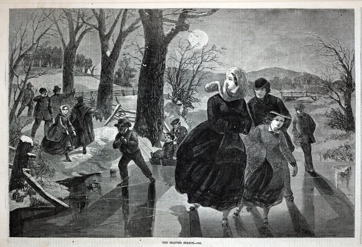 The Skating Season--1862, z Harper