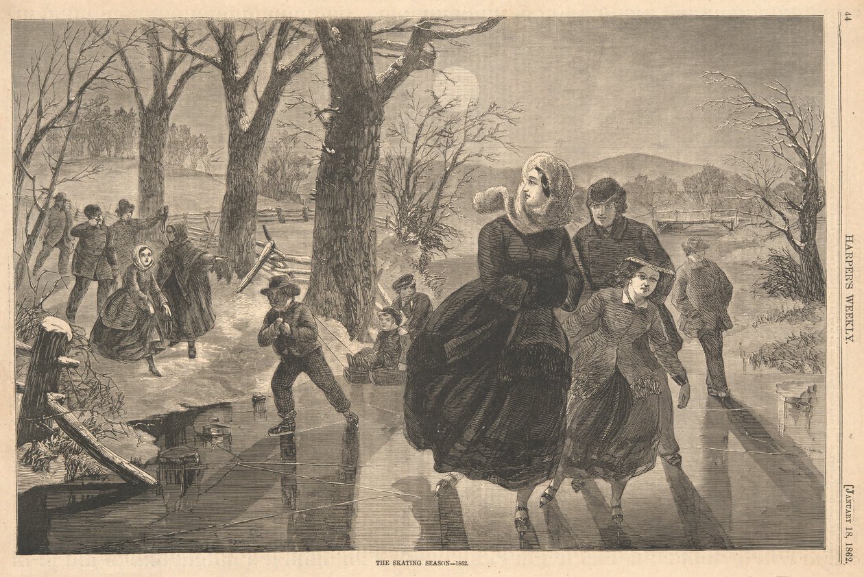 Sezon łyżwiarski autorstwa Winslow Homer