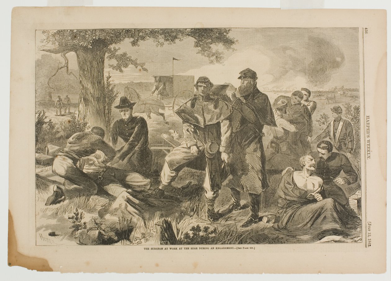 Chirurg pracujący na tyłach podczas zaręczyn autorstwa Winslow Homer