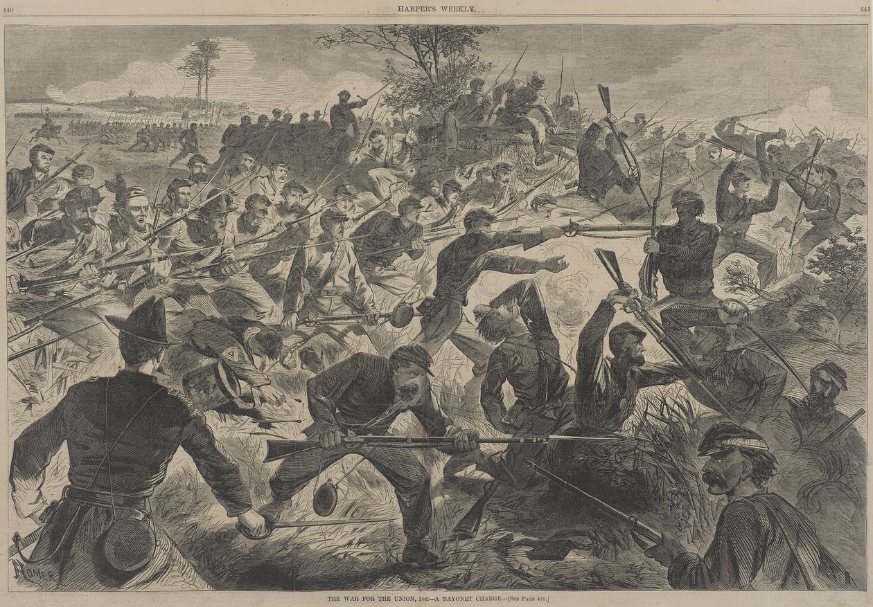 Wojna o Unię - Atak bagnetowy autorstwa Winslow Homer