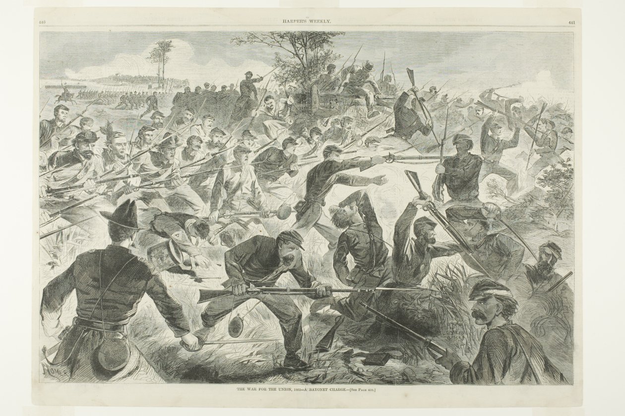 Wojna o Unię, 1862 - Szarża na bagnety autorstwa Winslow Homer