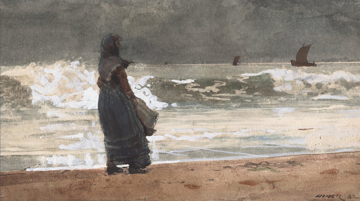 Obserwator, Tynemouth autorstwa Winslow Homer