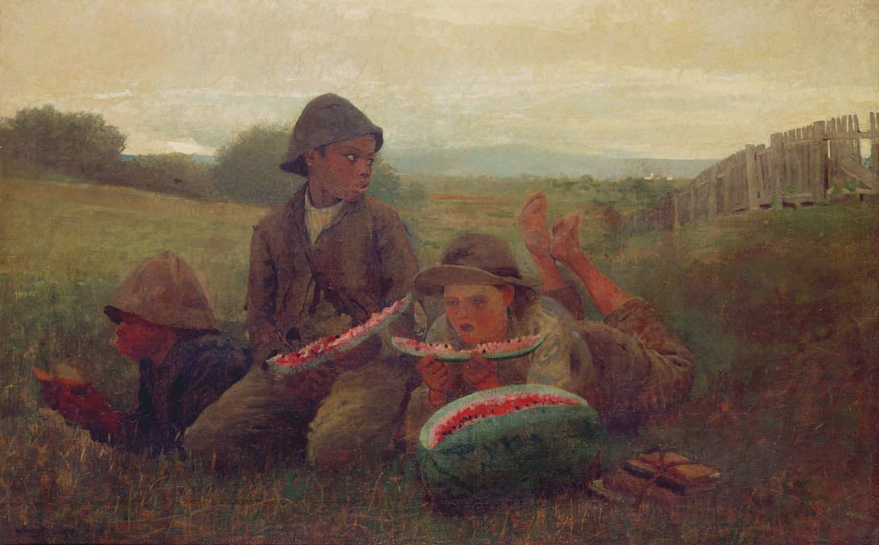 Chłopcy z Arbuza, 1876 autorstwa Winslow Homer