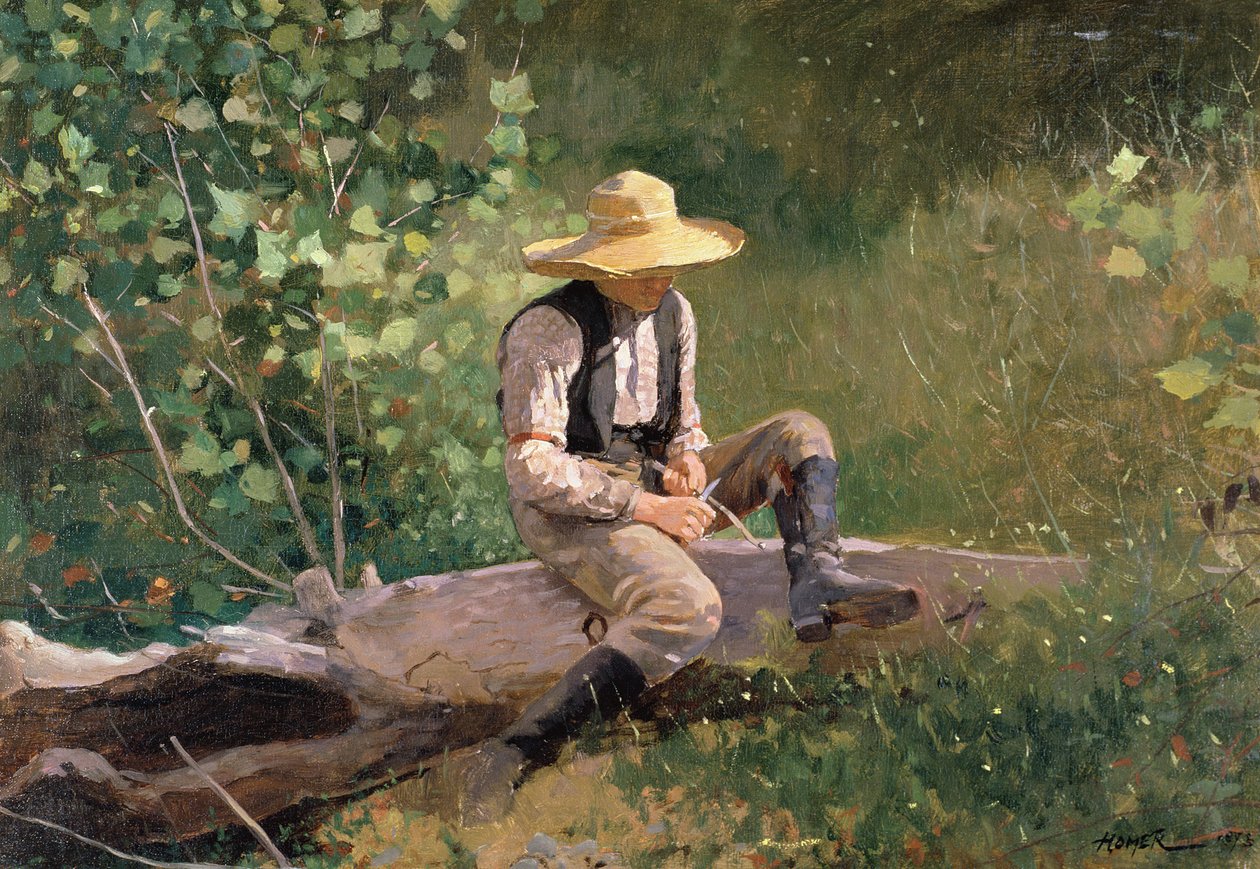 Chłopiec do strugania, 1873 autorstwa Winslow Homer