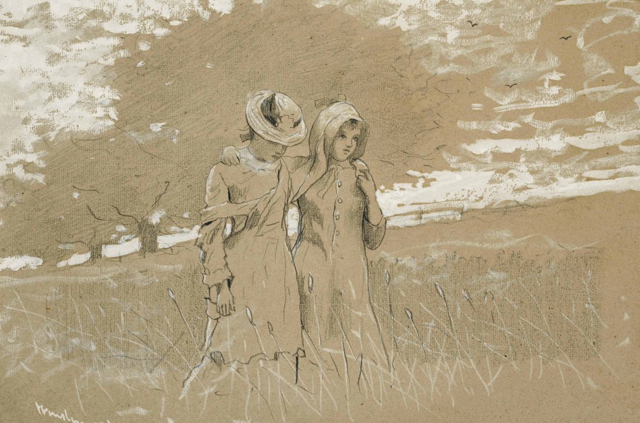 Przez pola autorstwa Winslow Homer