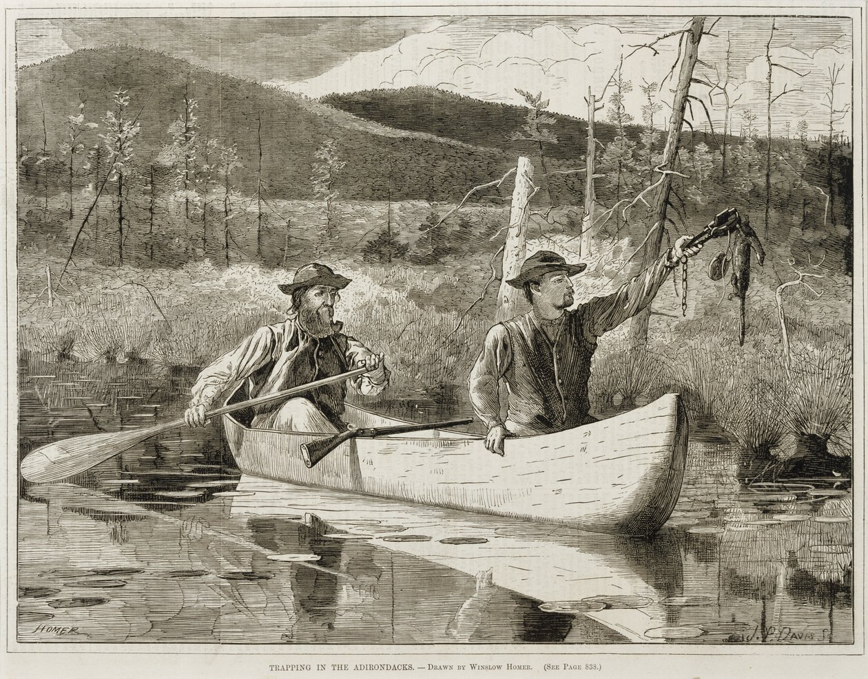 „Uwięzienie w Adirondacks” autorstwa Winslow Homer